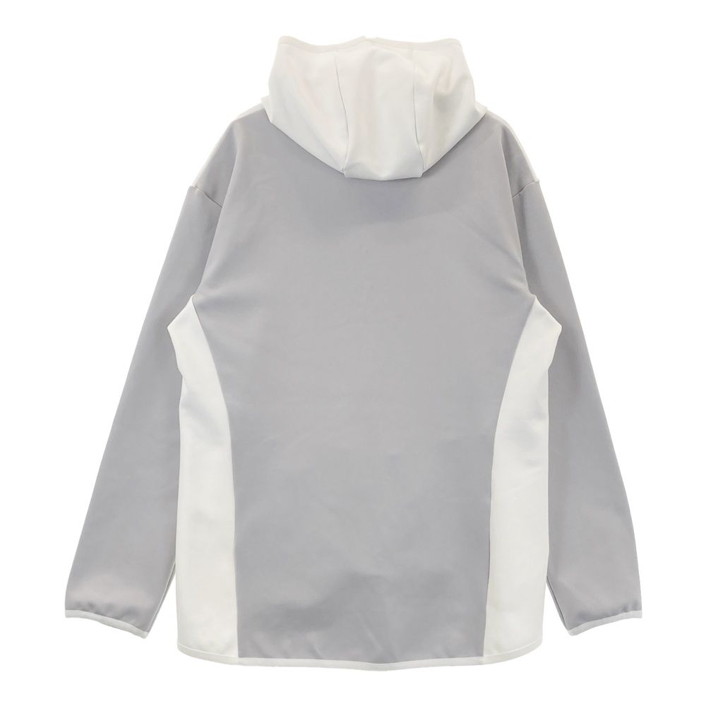 【美品】Munsingwear フード付きセーター 3L グレー/ホワイト Samansa Mos2（サマンサ モスモス）の「フード付きヘンリーネック