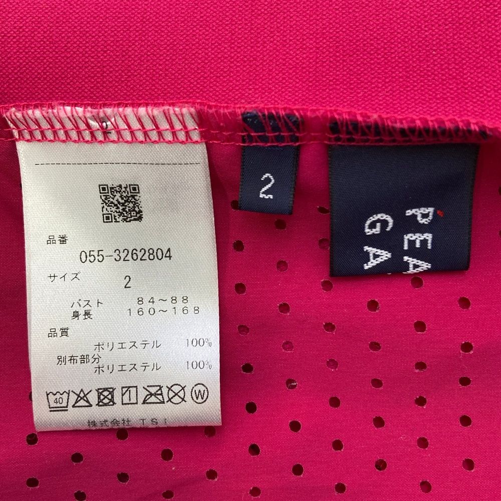 サイズ：2 PEARLY GATES パーリーゲイツ ハーフジップ スウェット