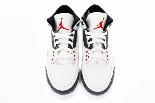 ナイキ NIKE AIR JORDAN 3 RETRO SE-T Fire Red Denim エアジョーダン3 ファイヤー レッド デニム セメント CZ6433-100 27.5 ホワイト ブランド古着ベクトル 中古250525