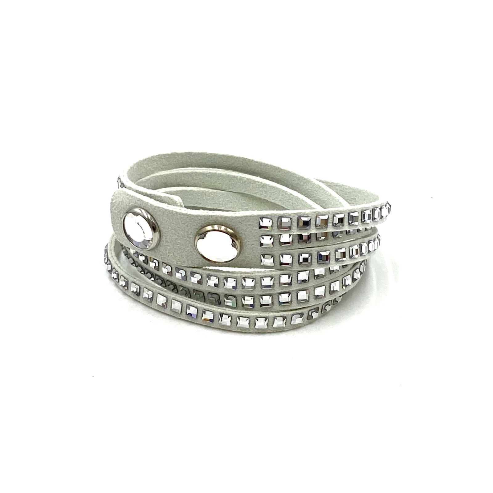 美品 SWAROVSKI スワロフスキー クリスタル バングル ブレスレット 
