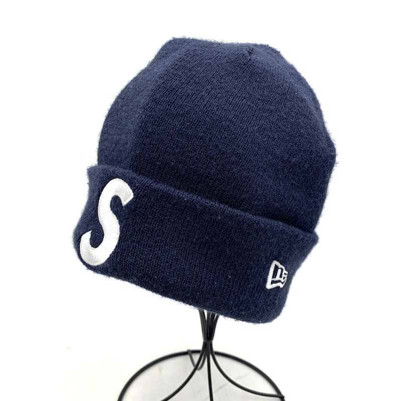 【新品未使用】Supreme×New Era Sロゴ　ビーニー ネイビー Supreme New Era Tribal S Logo Beanie Navy - FW25 - JP