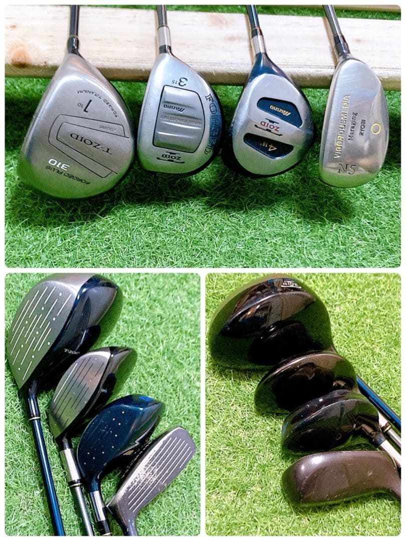 M4.ミズノ 初心者オススメ ゴルフクラブ メンズセット 右利き 12本