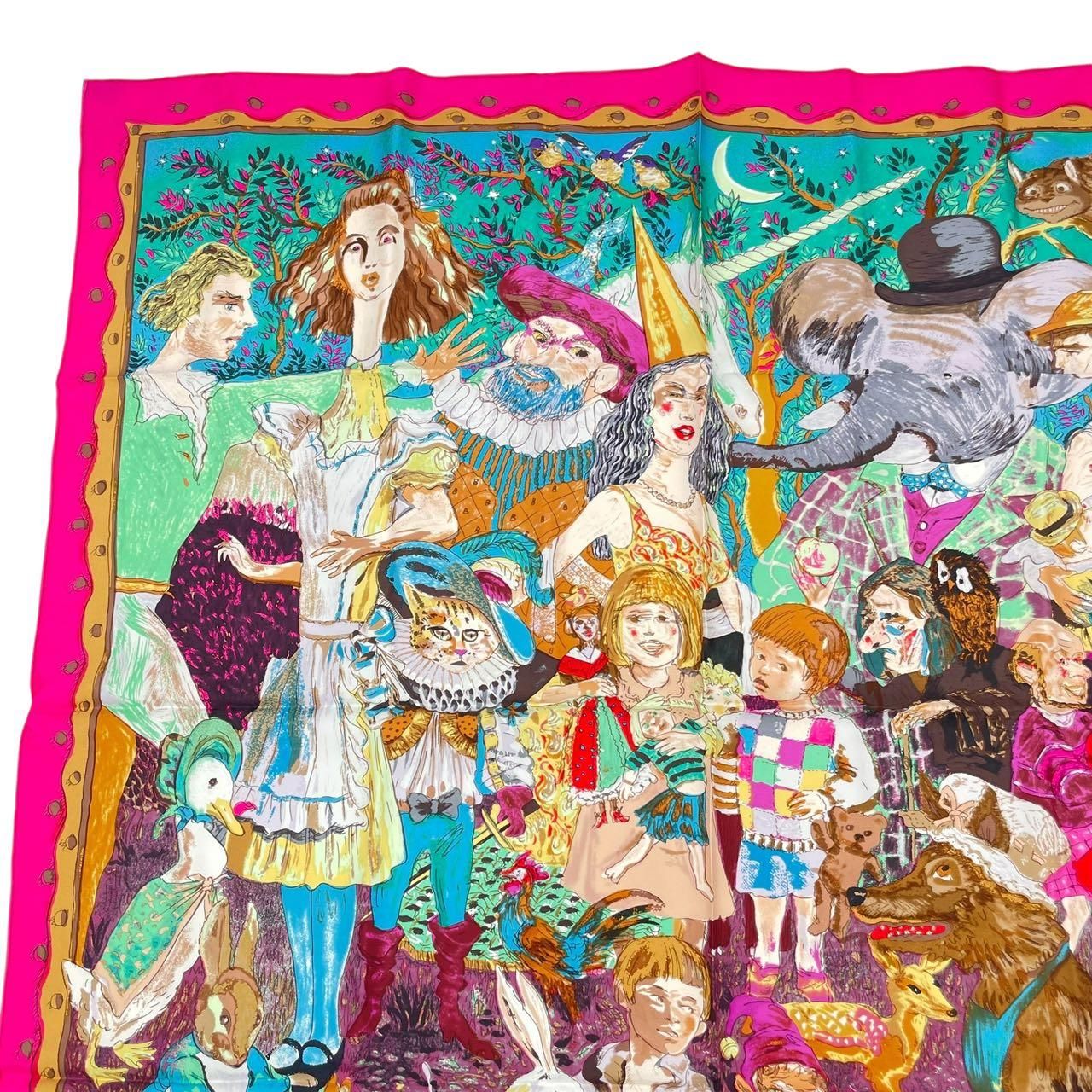 レア 新品同様 HERMES エルメス スカーフ シルク カレ90 FAIRYTALES