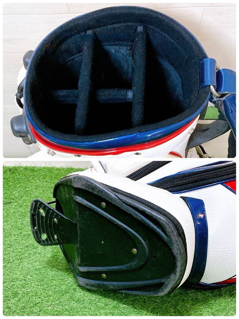 M1.ディアマナ スタンド式 エナメル高級キャディバッグ ゴルフクラブ