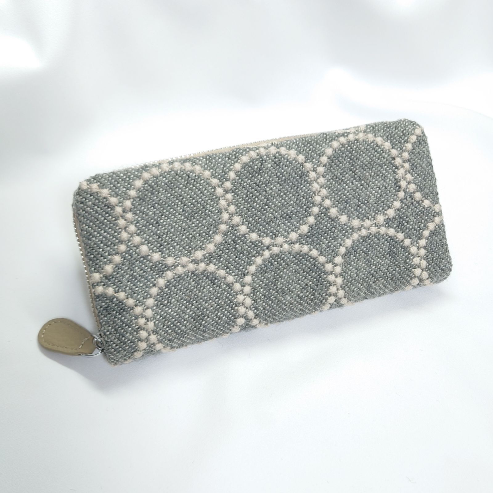 ✿1/19完成 Rin.様確認用 本革ギャルソン長財布 タンバリン グレー