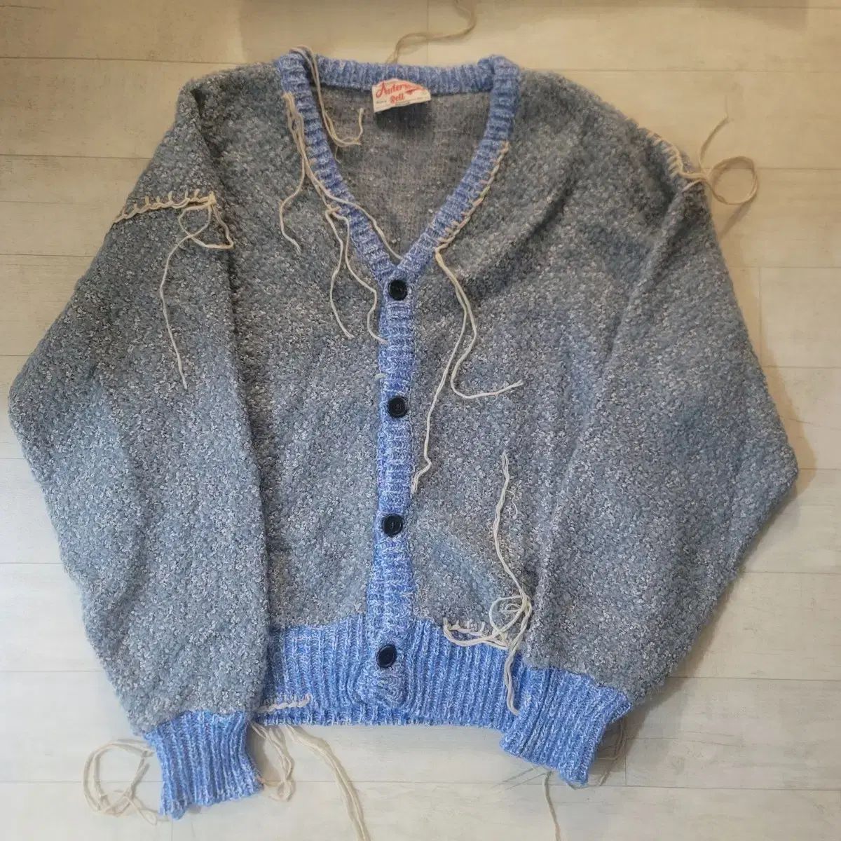 アンダーソンベル ブルー ミル Milton カーディガン L Bell Andersson 