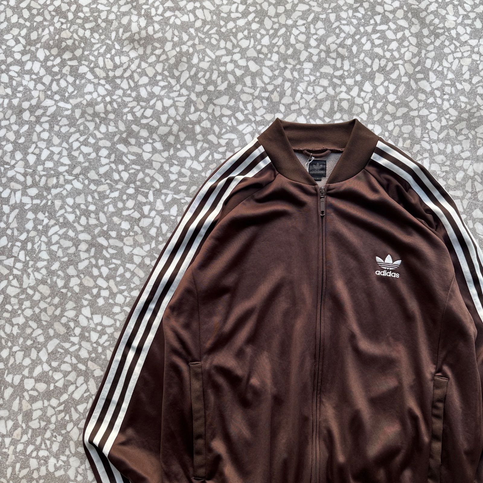 【オールドアディダス、希少オーバーサイズ】トラックジャケット刺繍ロゴ松村北斗紺. adidas / 00's track jacket オールドアディダス トラックジャケット