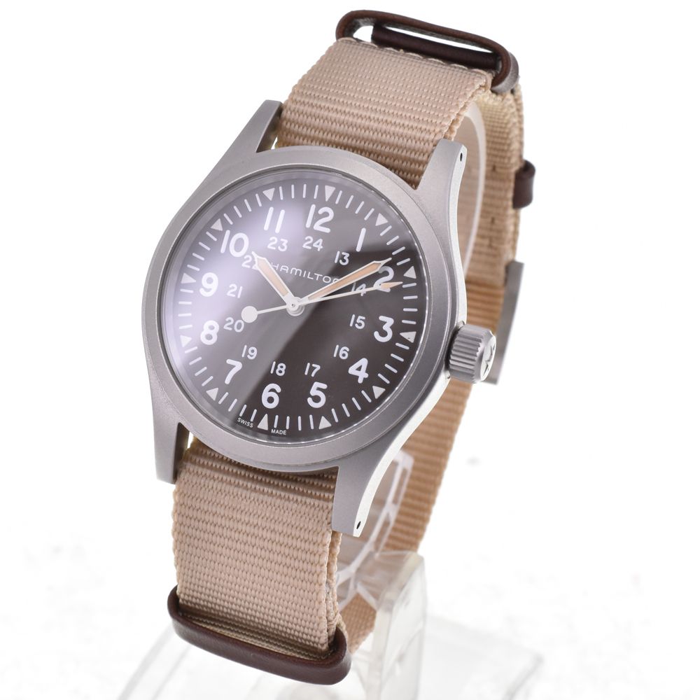 ハミルトン HAMILTON H694290 カーキ フィールド 手巻き メンズ 美品