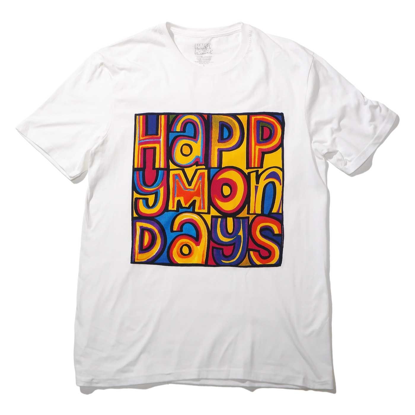 公式 新品 Happy Mondays Tシャツ ハッピーマンデーズ Greatest Hits 白 バンドTシャツ ロックT マッドチェスター 90s オフィシャル 正規品 ホワイト 音楽T 未使用
