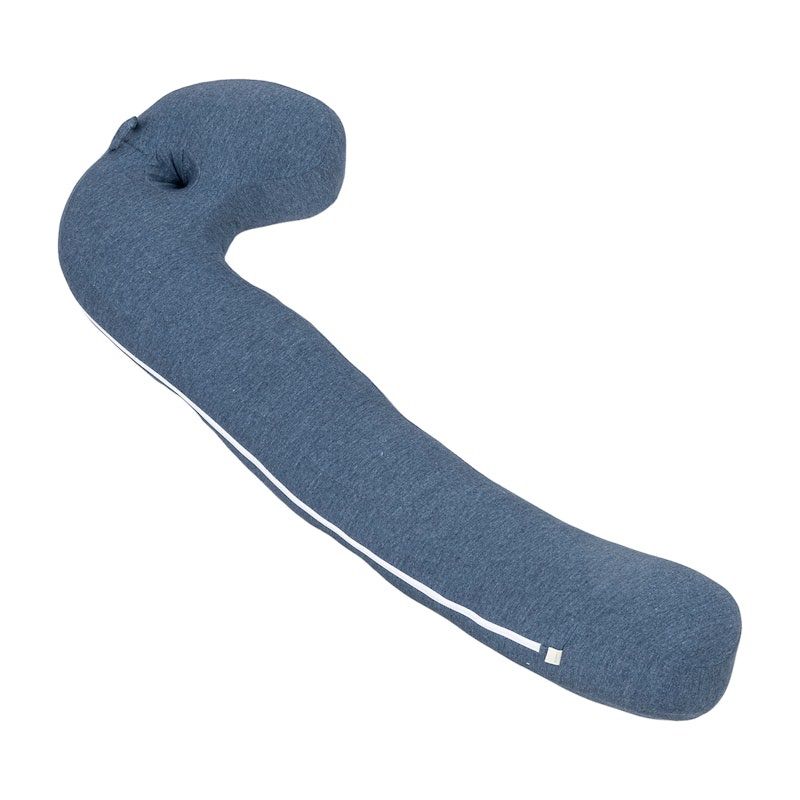 MY0119 眠夢ナビ 抱き枕 P型 ロング 抱き枕 枕 横向き寝用枕 硬め 洗える 男女兼用 横向き寝　ハグフィット ネイビー