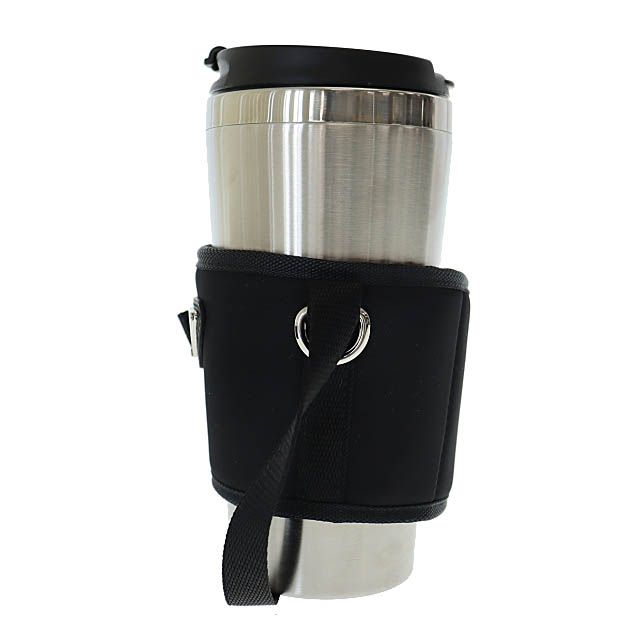 新品PRADA プラダ　トラベルボトル　タンブラー　ホルダー付 プラダ PRADA トライアングル ロゴ カバー付きトラベル ボトル