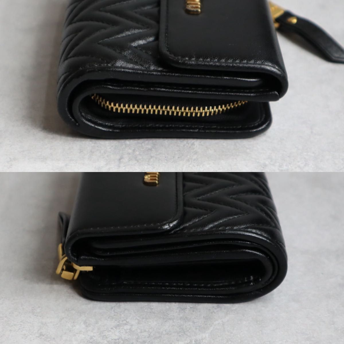 miu miu ミュウミュウ / ナッパインプントゥーレコンパクトウォレット