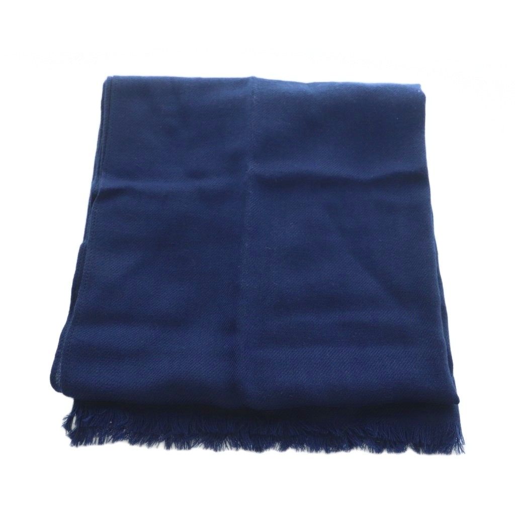 コーチ COACH ストール ウール ロゴ フリンジ 紺 79844 /MI - メルカリ