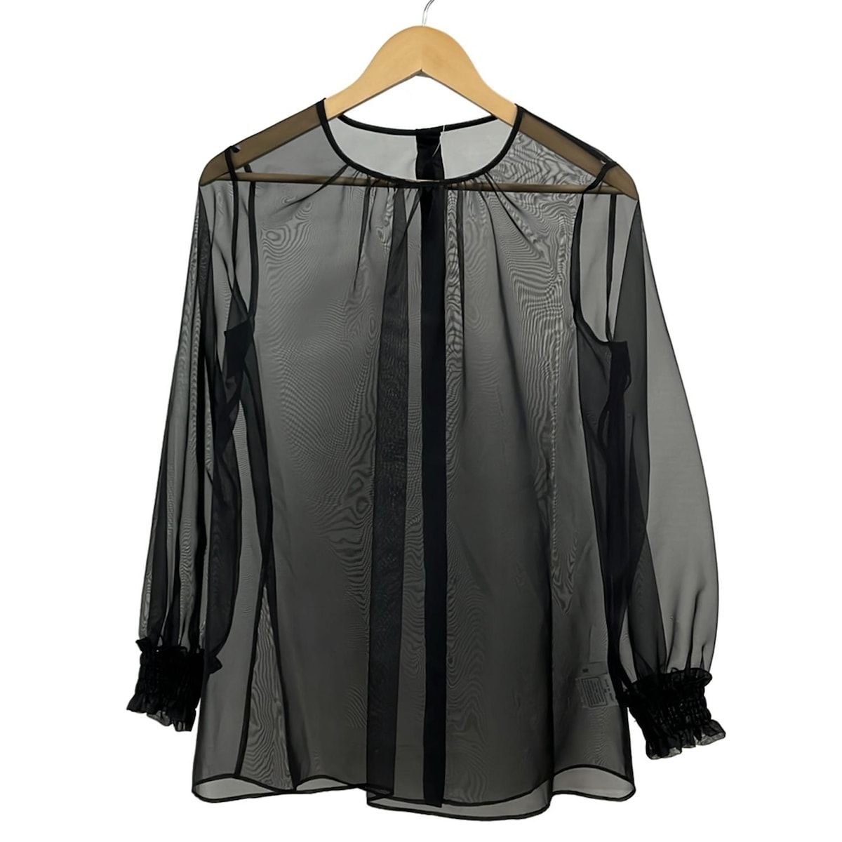Rene(ルネ) 長袖シャツブラウス サイズ38 M レディース新品同様 - 黒