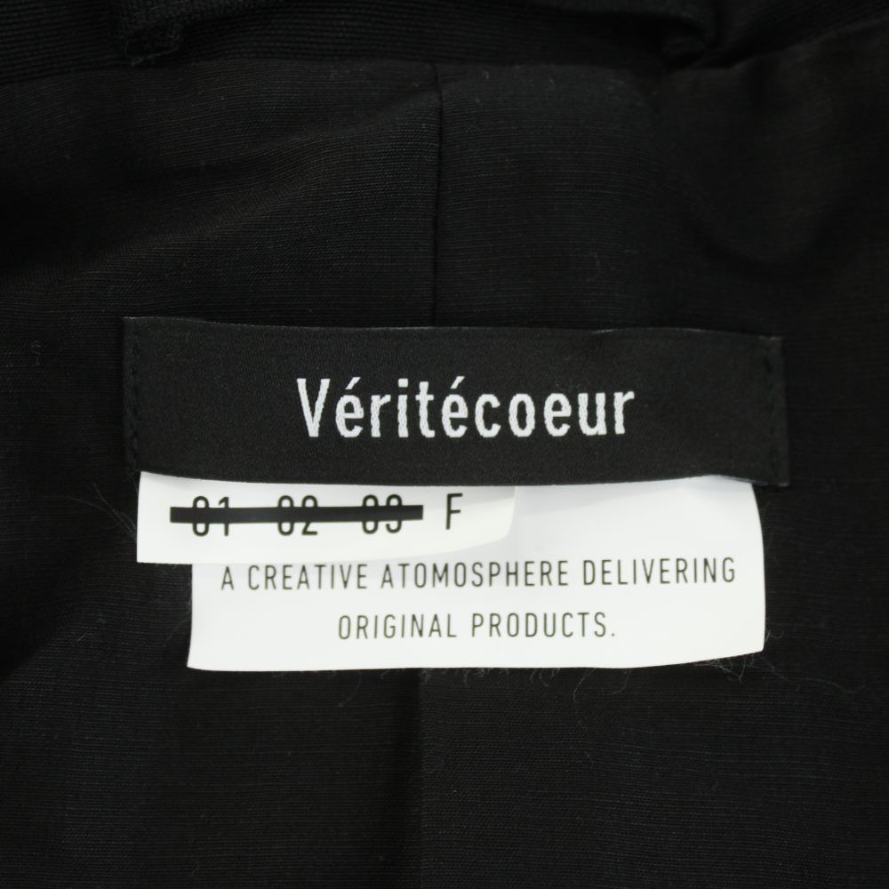 ヴェリテクール Veritecoeur リラックス テーラードジャケット F 黒  