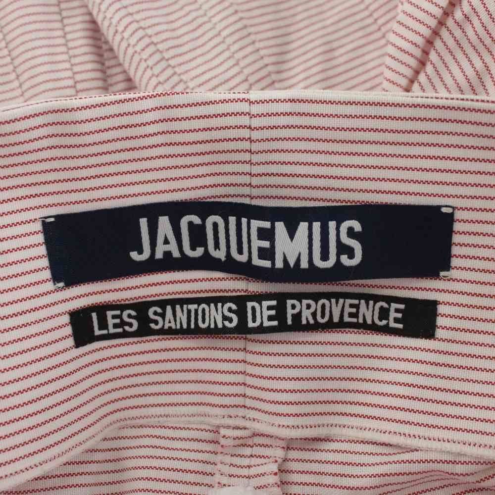 ジャックムス JACQUEMUS シャツ ブラウス 長袖 ボーダー柄 オフ