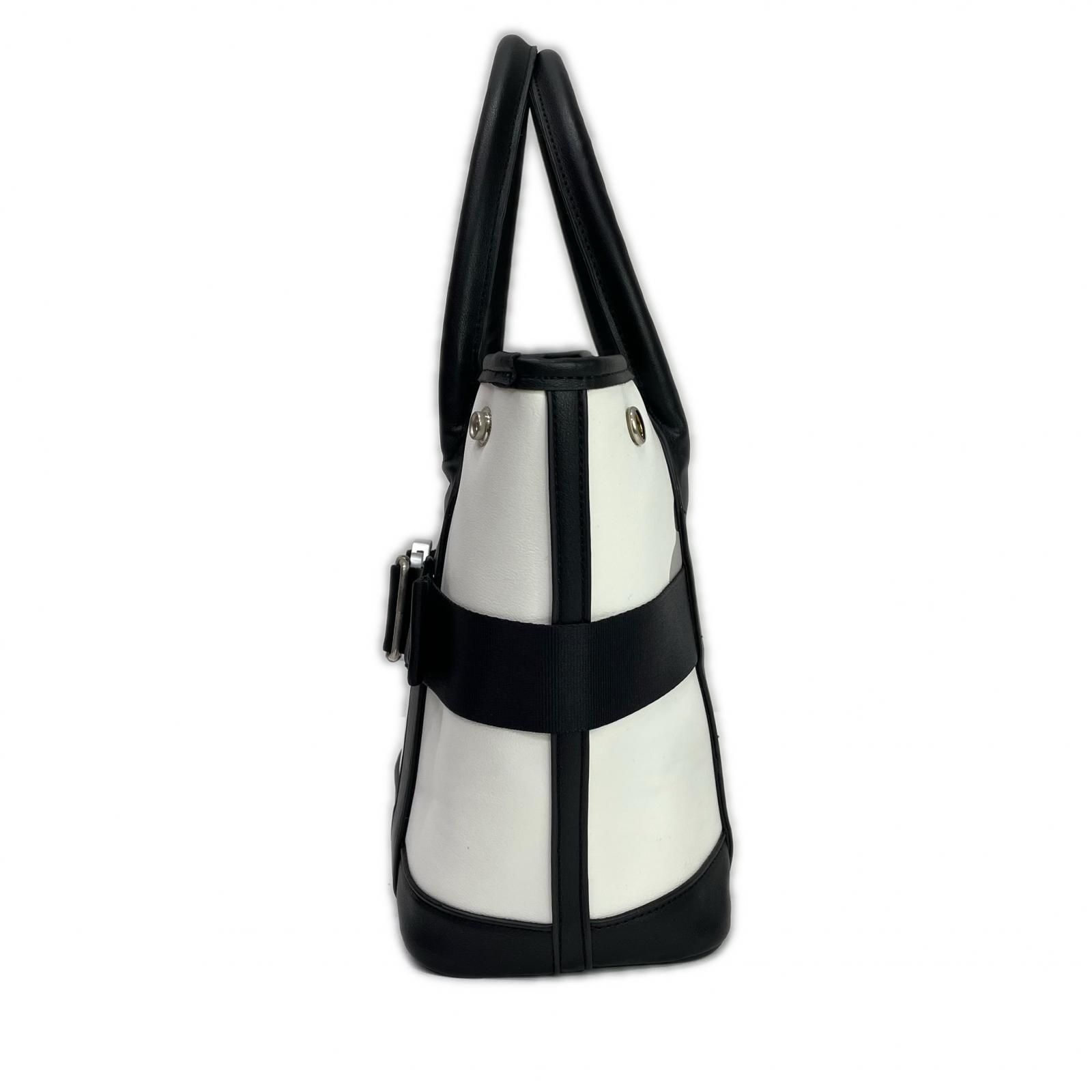 中古 ラッセルノ RUSSELUNO カートバッグ ホワイト/ブラック ルチャ