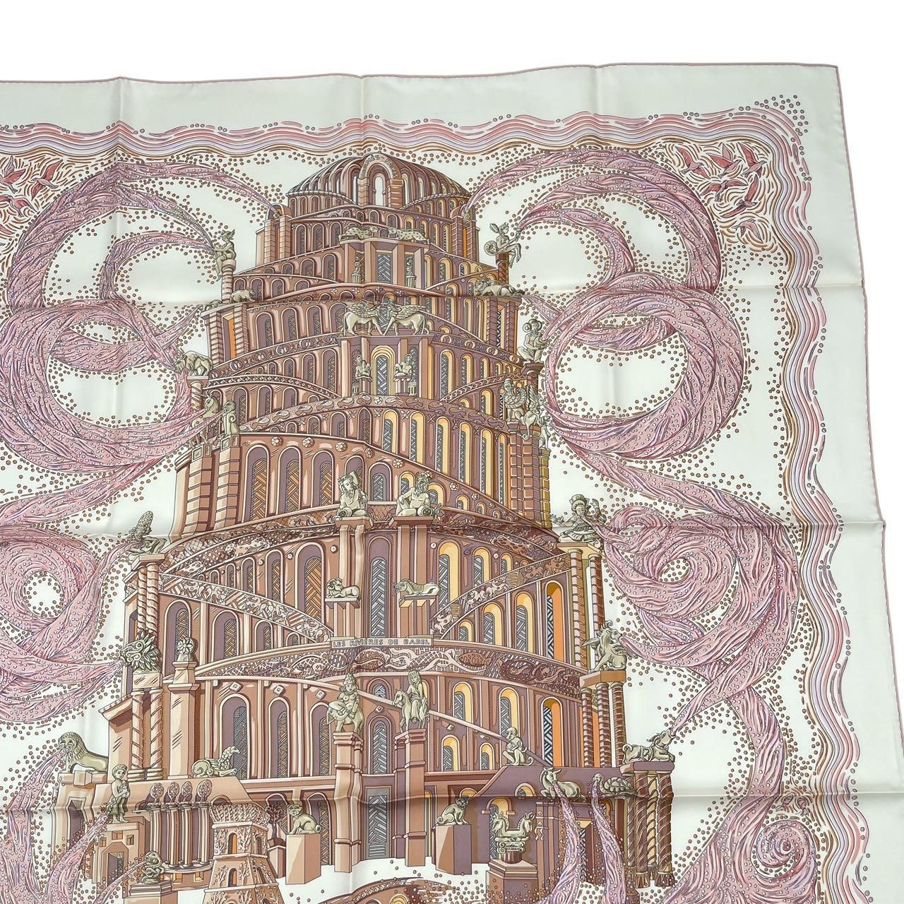 未使用品 HERMES エルメス カレ90 スカーフ シルク100％ LES RIVIERES