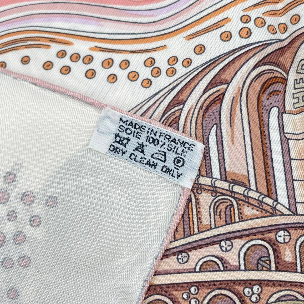 未使用品 HERMES エルメス カレ90 スカーフ シルク100％ LES RIVIERES