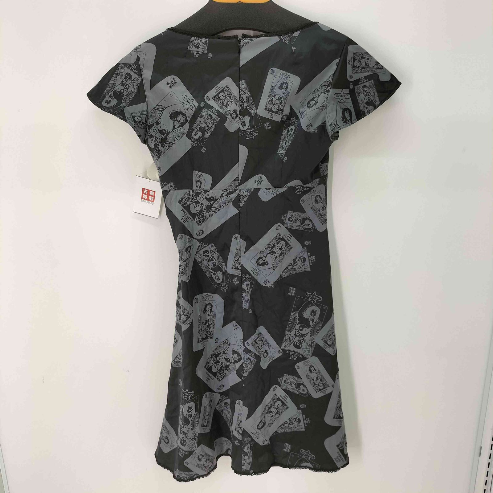 ヒステリック HYSTERIC トランプ ポーカー 総柄 ギャザー ワンピース  