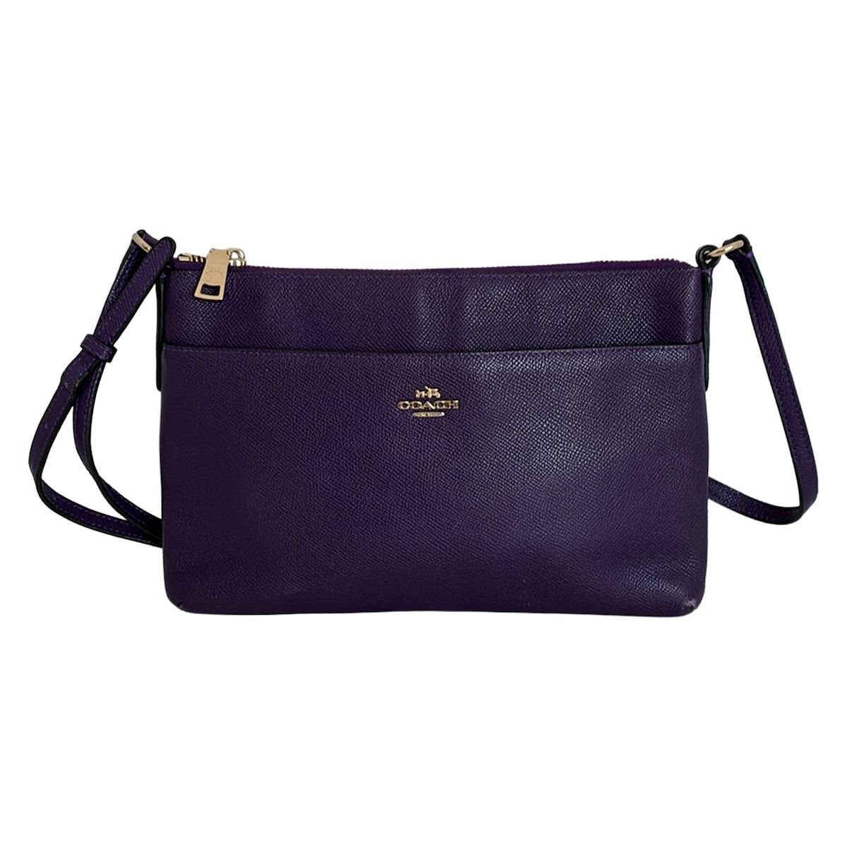 COACH(コーチ) ショルダーバッグ - 52377 パープル レザー 【公式通販】