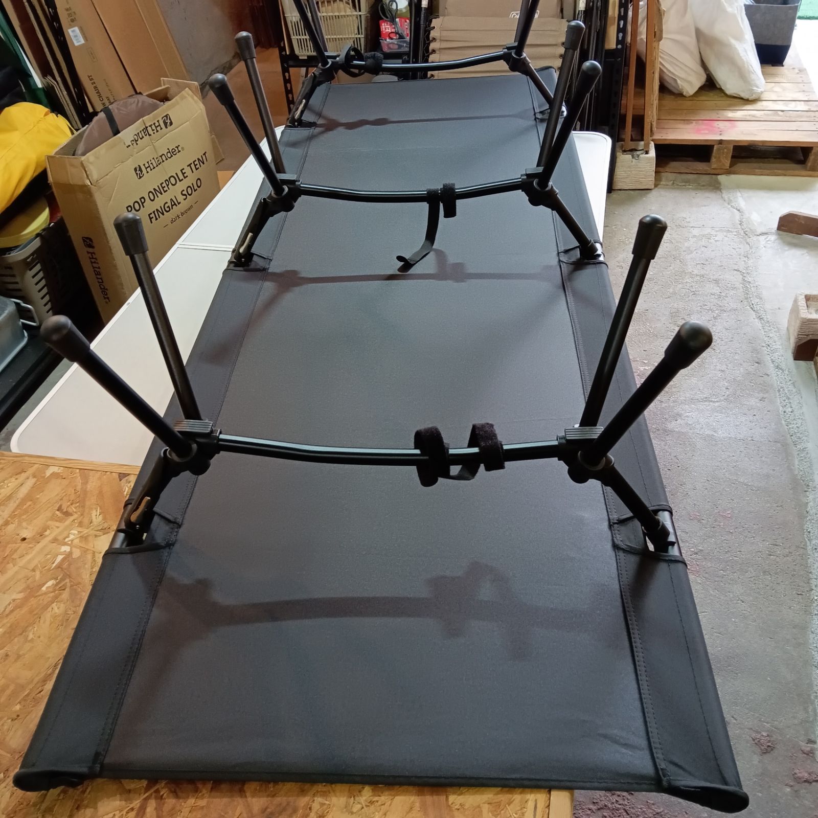 ◇VENTLAX(ヴェントラクス) 2WAY アジャスタブルコット(ブラック) 荷重