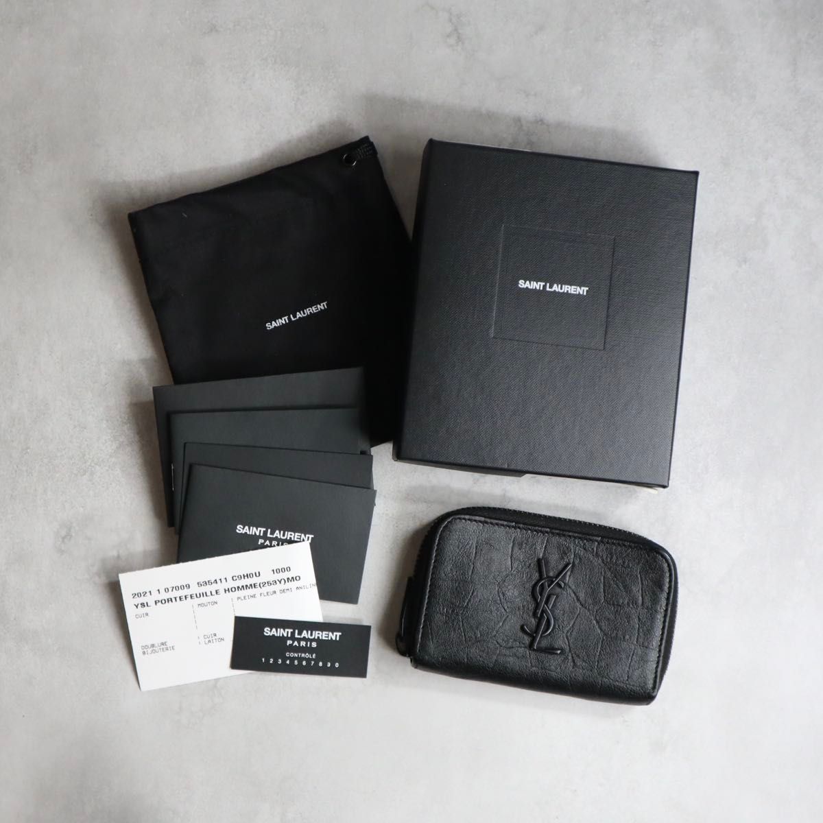 付属品完備】 YSL SAINT LAURENT サンローラン / エンボスクロコダイル