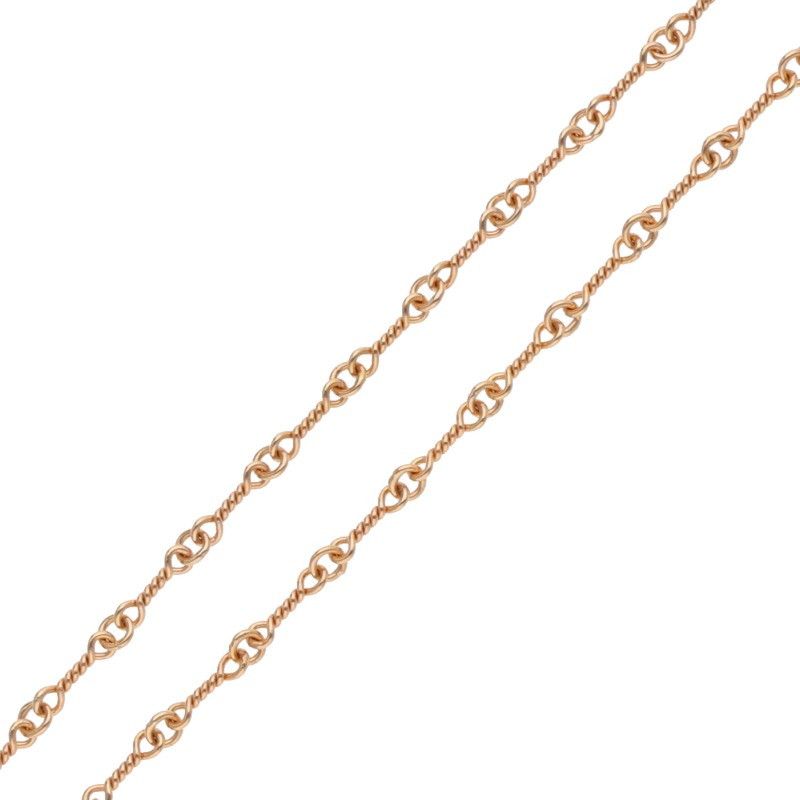 クロムハーツ 22K NECKCHAIN T18/ツイストチェーン18inch ゴールド