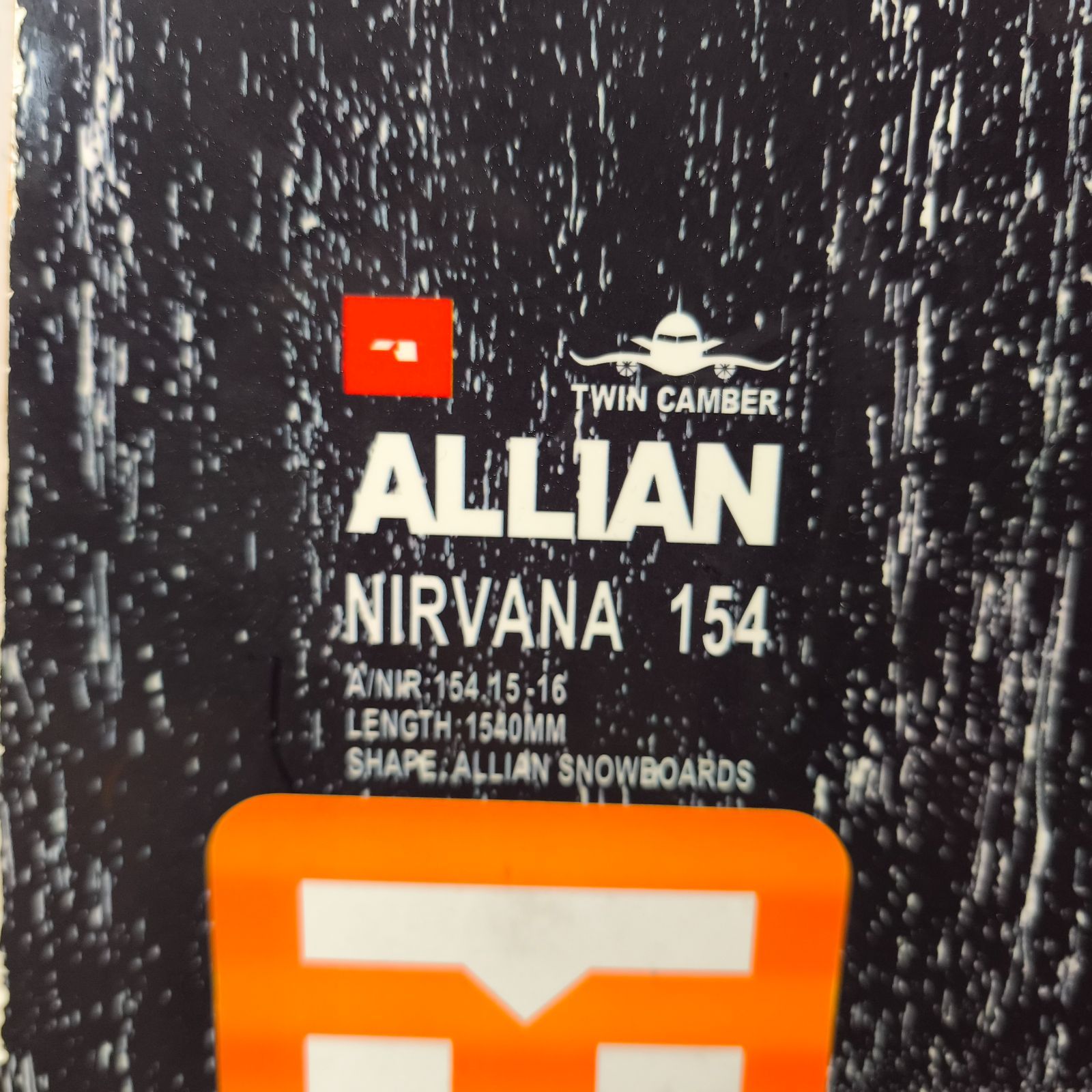 ALLIAN アライアン NIRVANA 154cm スノーボード ツインキャンバー