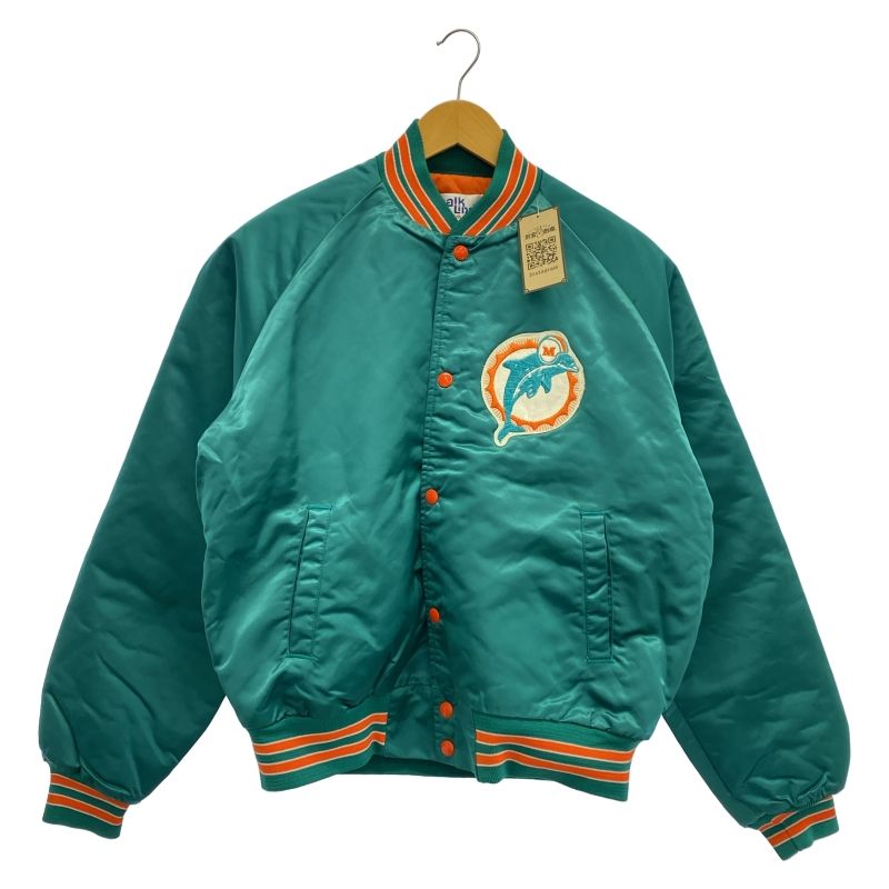 中古】Chalk Line 80s NFL ドルフィンズ スタジャン グリーン サイズL