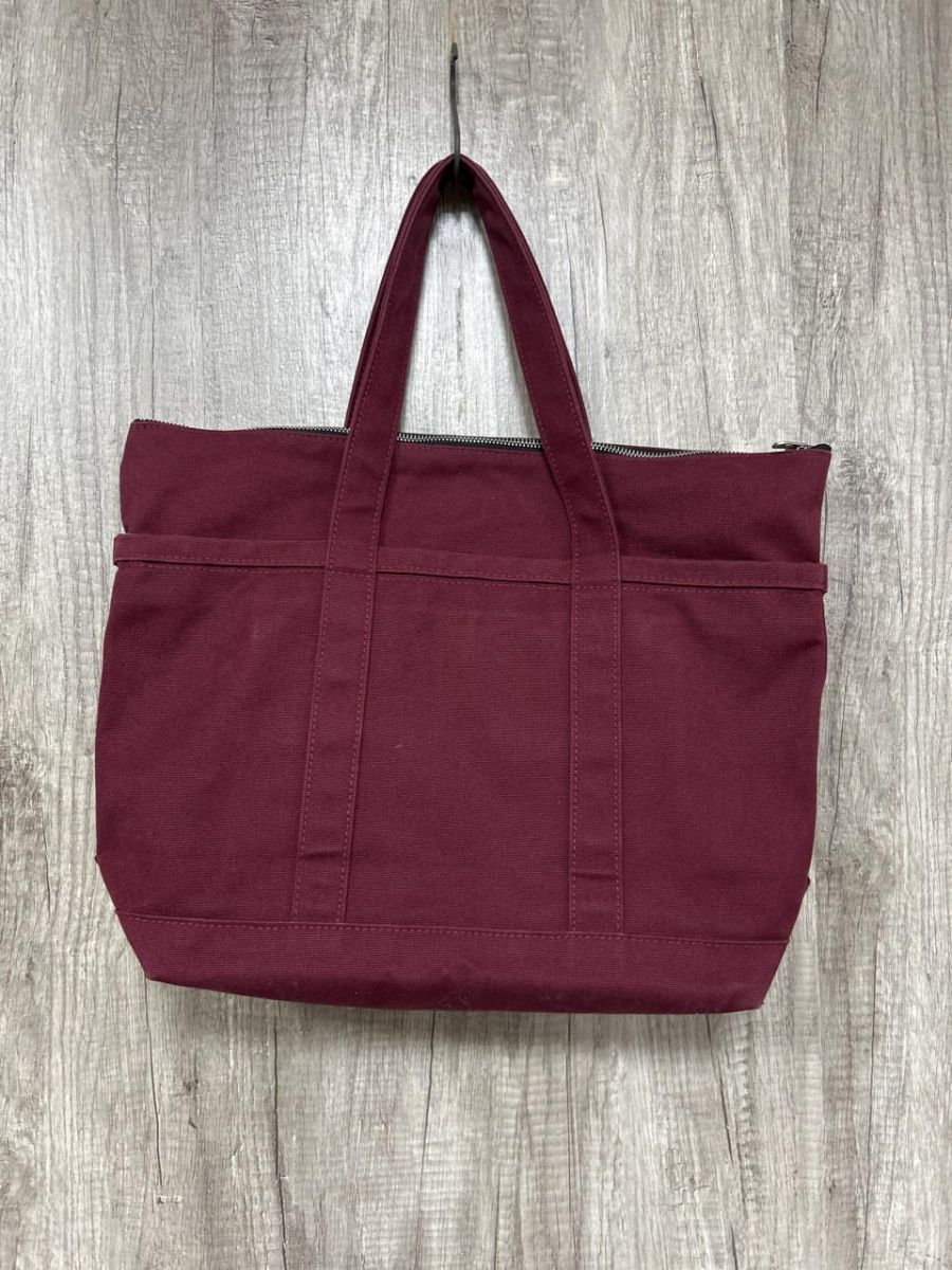 marimekko マリメッコ キャンバス トート バッグ size-/ボルドー 