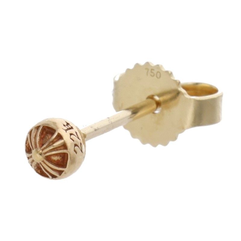 CHROME HEARTS 22K ミニクロスボールスタッドピアス 納品書付き クロム