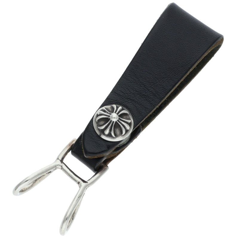 CHROME HEARTS BELT LOOP クロスボール　レザーベルトループ クロムハーツ BELT LOOP クロスボールボタンレザーベルトループ メンズ