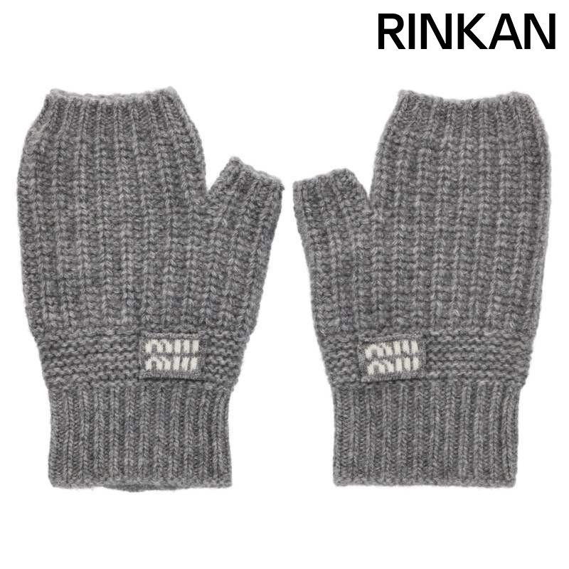 ミュウミュウ 5GG202 ウール カシミア ニットグローブ手袋 レディース