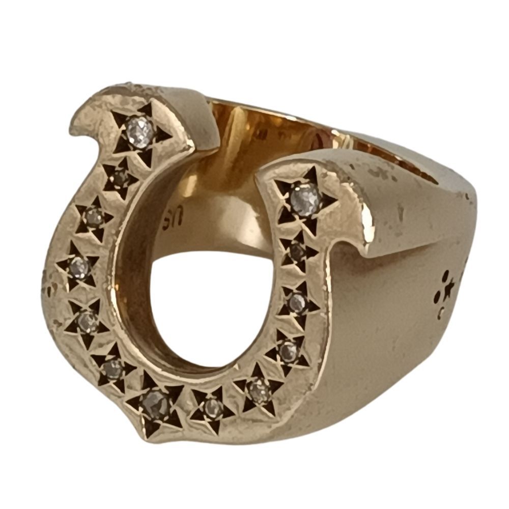 TENDERLOIN テンダーロイン 8K ゴールド ダイヤ ホースシューリング