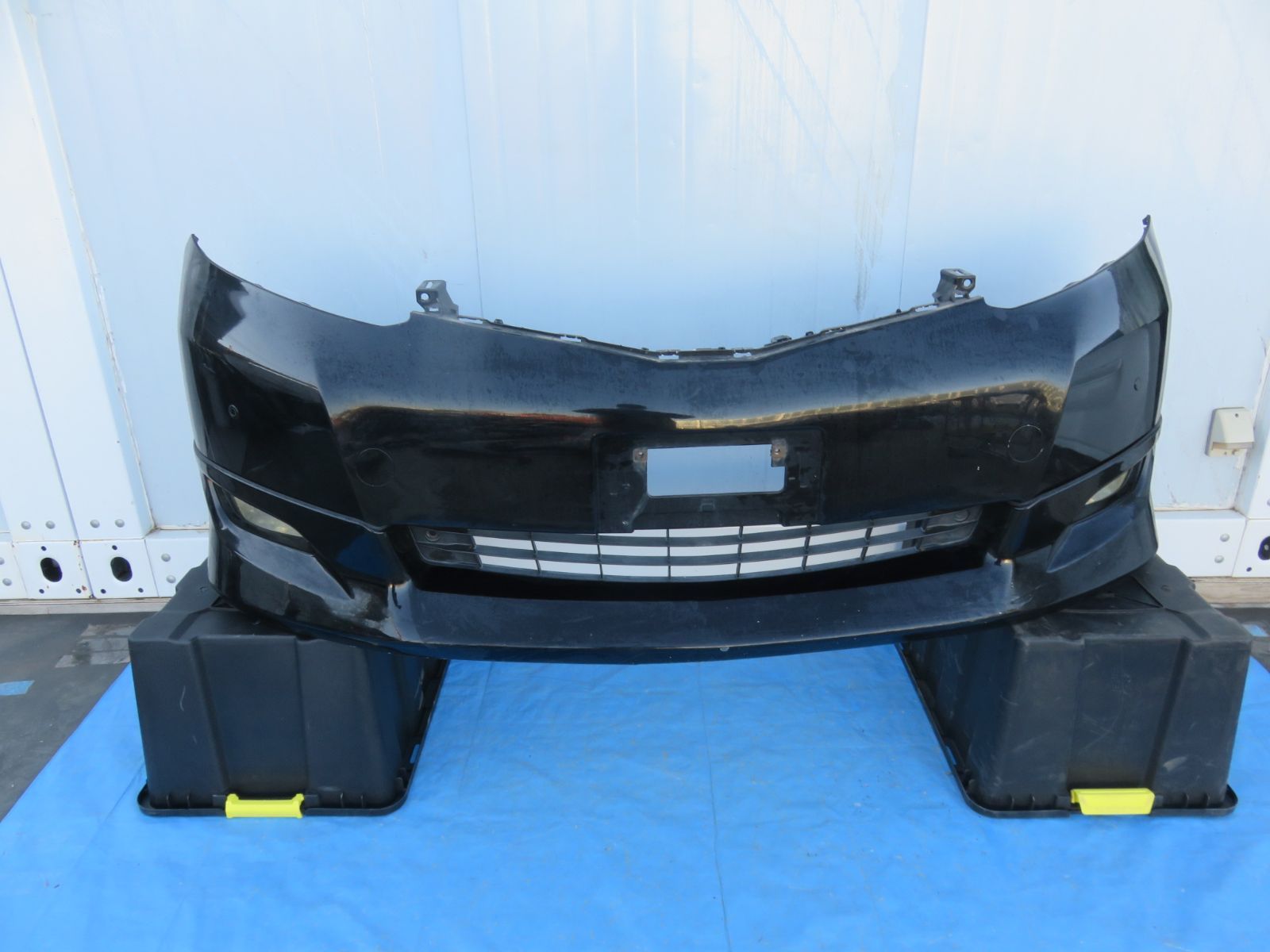 20 アルファード前期バンパー ☆SFC4702/アルファード20系前期 フロントバンパー フォグ付/純正 黒