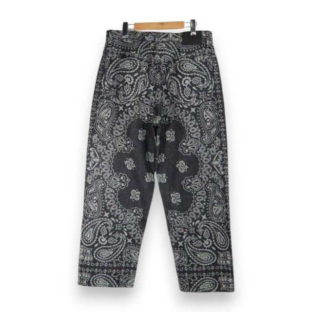 SUPREME 25ss Bandana Jacquard Baggy Jean Black サイズ30