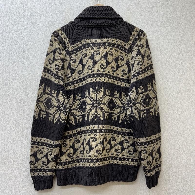 古着 Kearney House カーニーハウス スノー 雪柄 ジップアップ ショールカラー カウチン ニット ジャケット メンズ M ISItems【USED】【古着】【中古】50151316