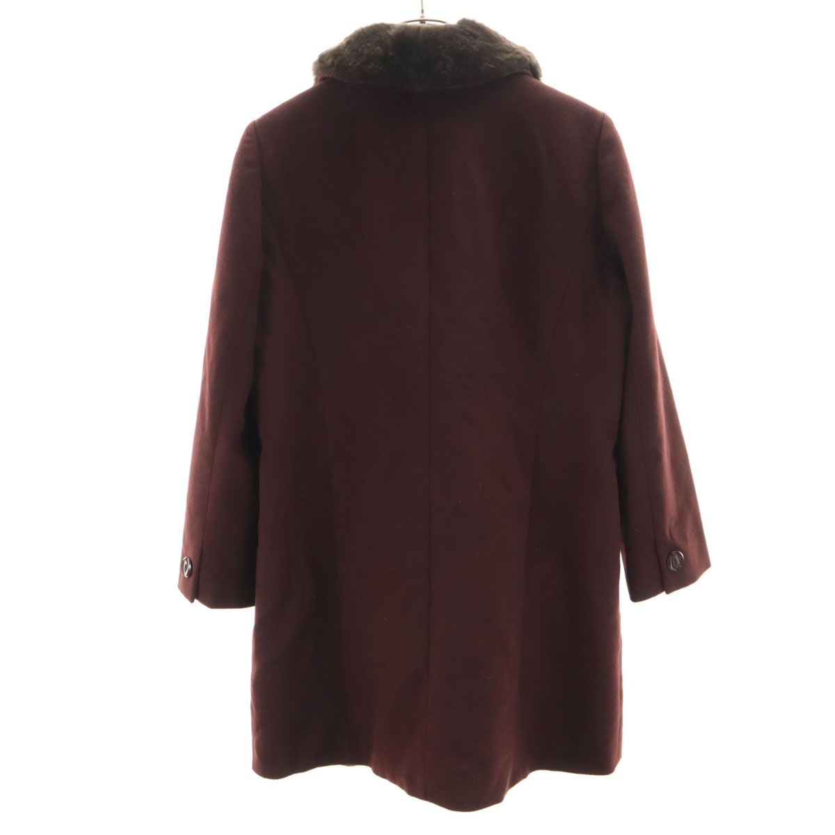 美品 Leilian レリアン 日本製 カシミヤ100％ ステンカラーコート 11