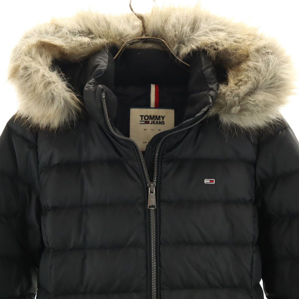 TOMMY JEANS トミージーンズ ダウンコート S チャコールブラック 