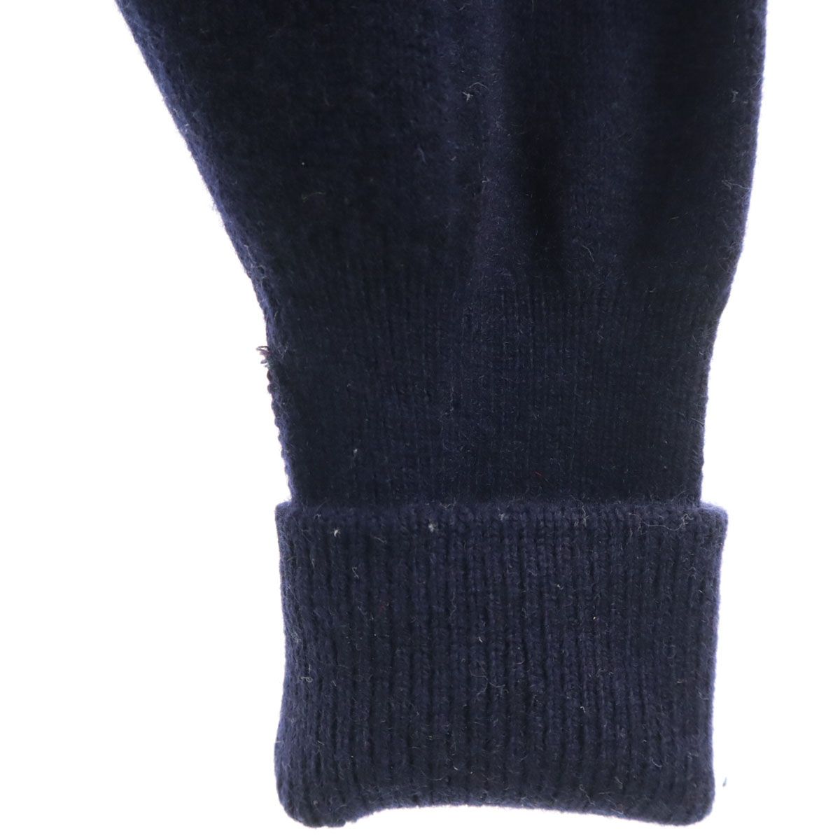 BRAEMAR スコットランド製 カシミヤ100％ 長袖 ニット 44 ネイビー