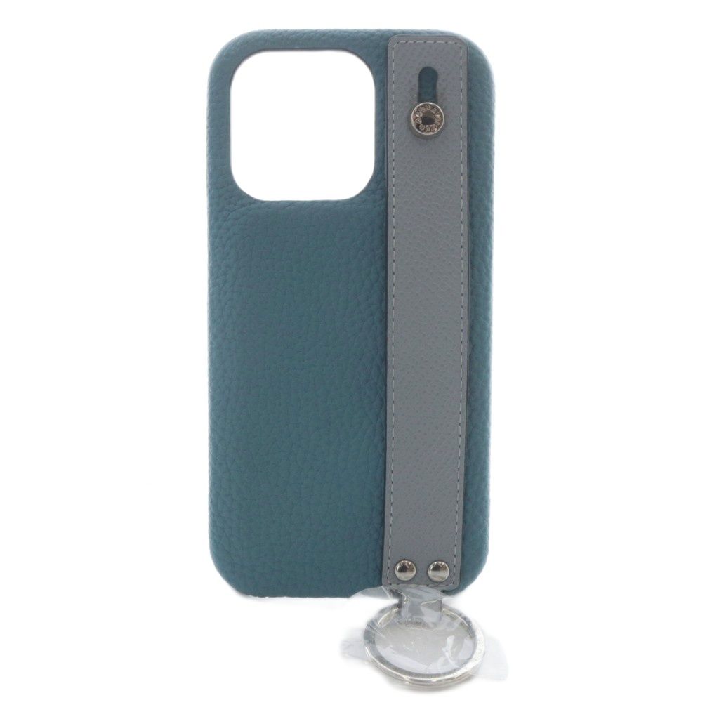 ボナベンチュラ BONAVENTURA iPhone14 Pro iPhoneケース レザー 青