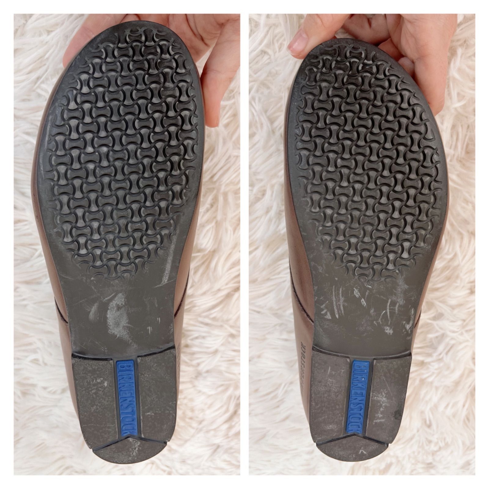 美品　ビルケンシュトック　ソーンダース　牛革　ブラウン　39 ビルケンシュトック ソーンダース エナメル ブラウン サイズ36 - メルカリ