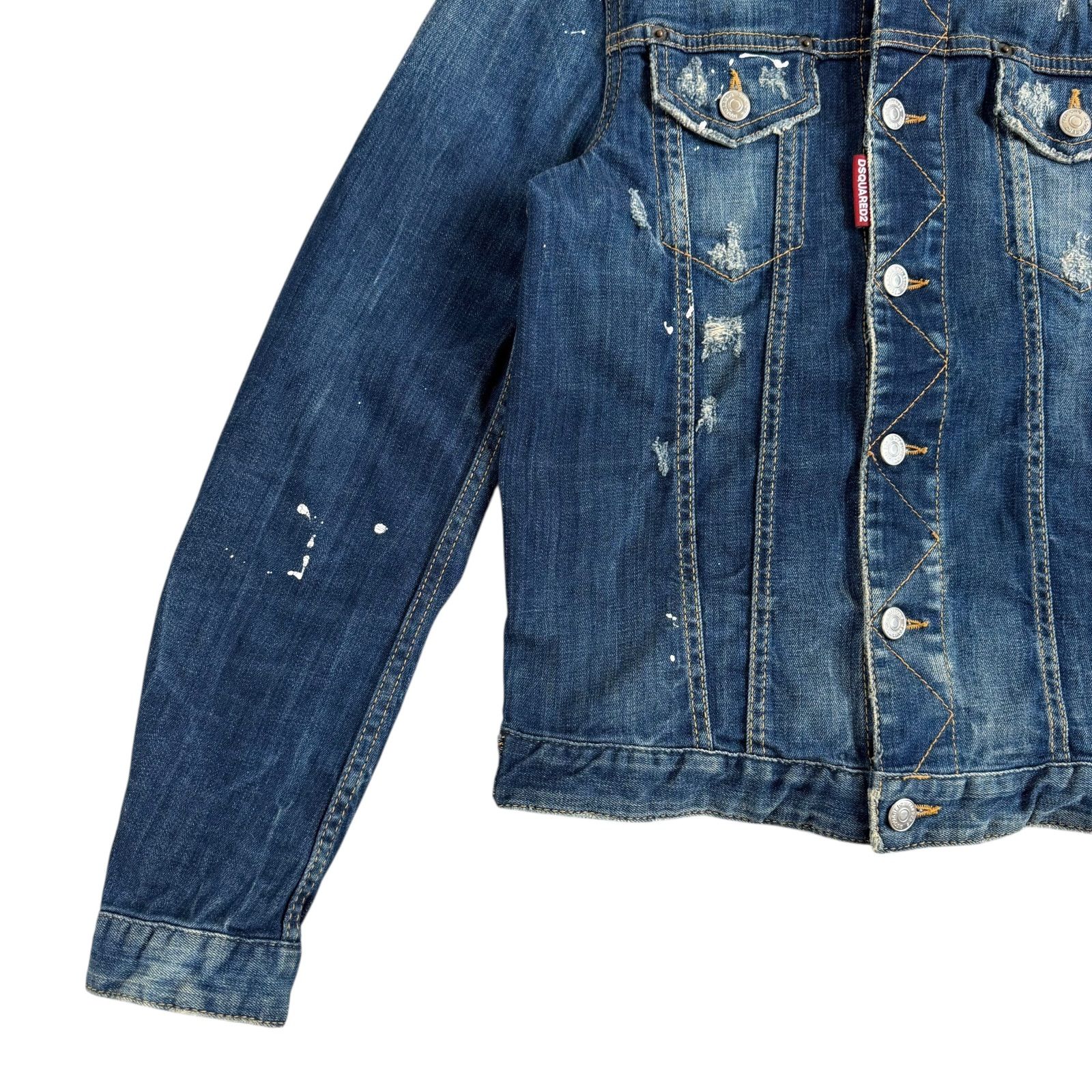 DSQARED2 / ディースクエアード ダメージデニムジャケット ペイント