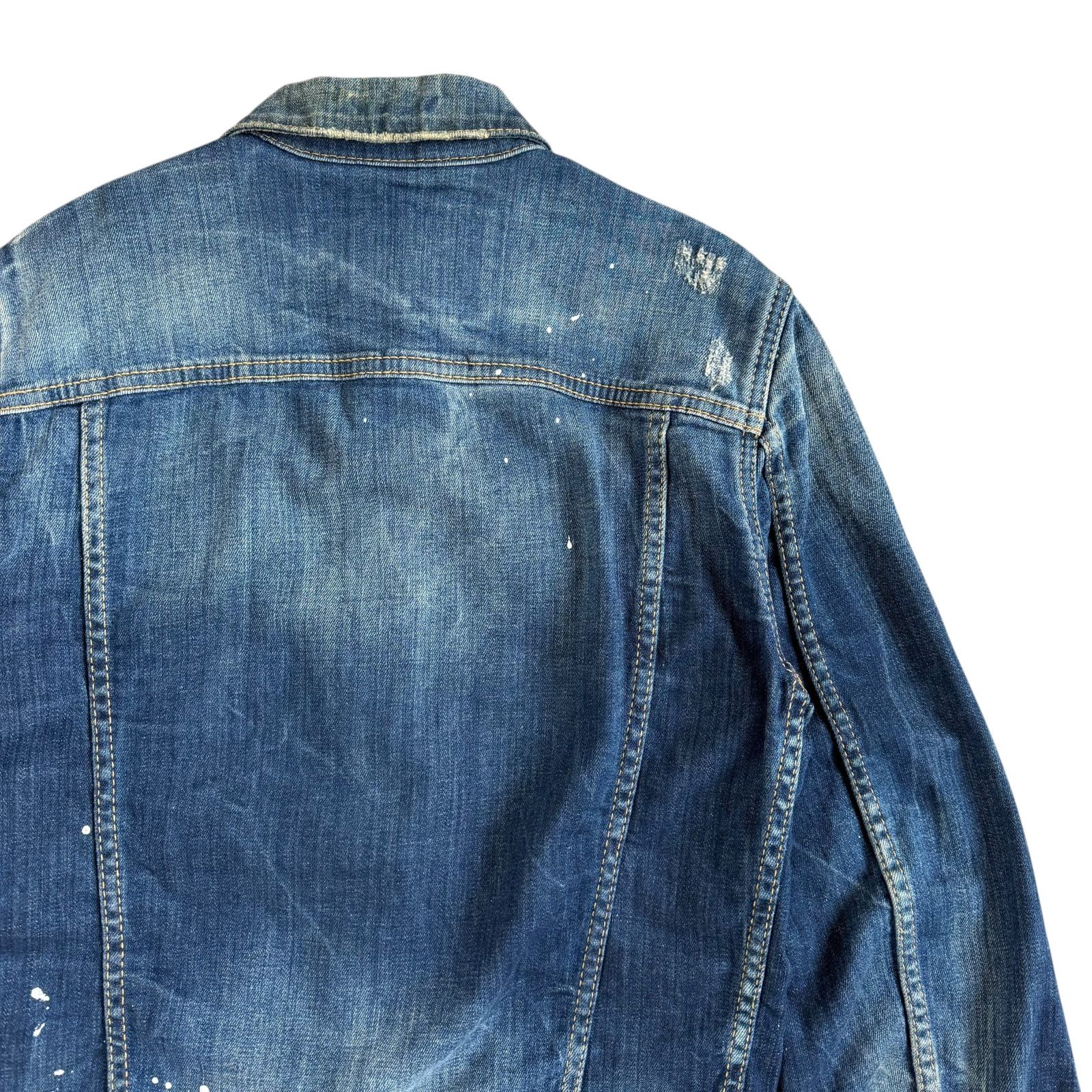 DSQARED2 / ディースクエアード ダメージデニムジャケット ペイント