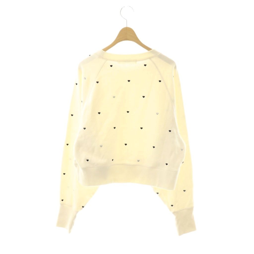 ファーファー furfur 25SS ミニハート刺繍スウェット トレーナー 長袖