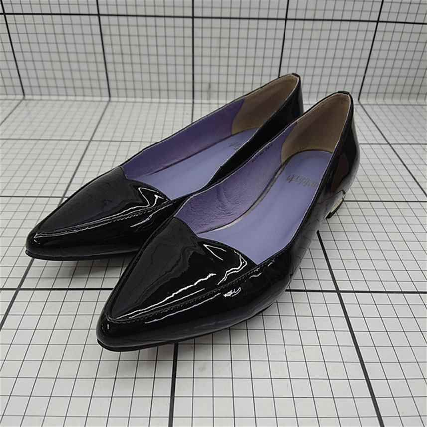 ◇ Θ 卑弥呼 卑弥呼HIMIKO 037460 エナメルパンプス ブラック系 23.0cm