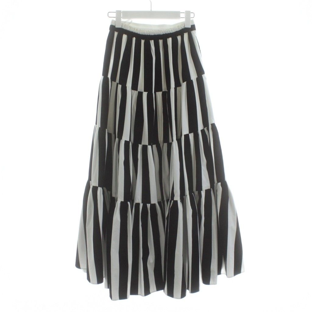 シートーキョー SHE Tokyo Lisa stripe ティアードスカート フレア