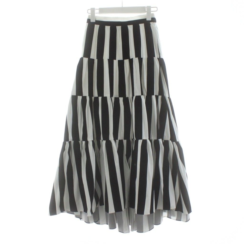 シートーキョー SHE Tokyo Lisa stripe ティアードスカート フレア
