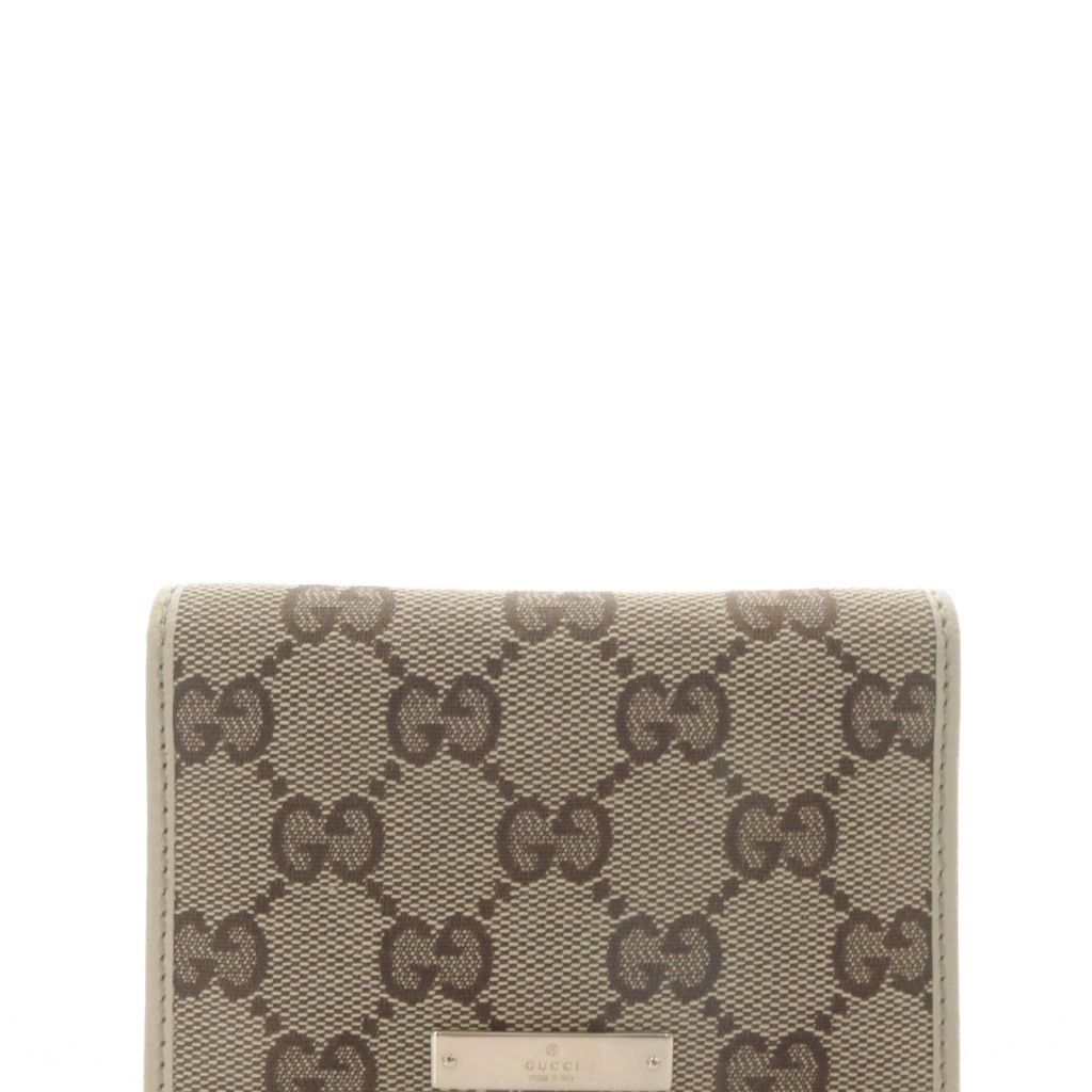 グッチ GGキャンバス パスケース カード入れ 名刺入れ 茶 ブラウン